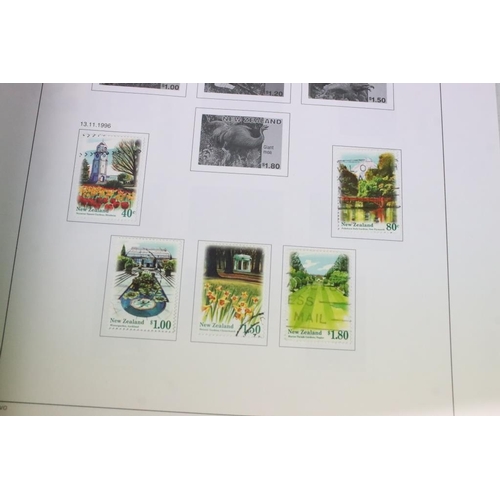 385 - Collection of British Commonwealth stamps contained within five Davo albums, to include 2 x New Zeal... 