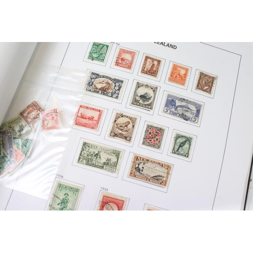 385 - Collection of British Commonwealth stamps contained within five Davo albums, to include 2 x New Zeal... 