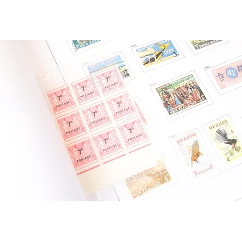 385 - Collection of British Commonwealth stamps contained within five Davo albums, to include 2 x New Zeal... 