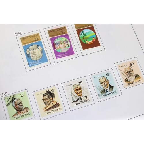 385 - Collection of British Commonwealth stamps contained within five Davo albums, to include 2 x New Zeal... 