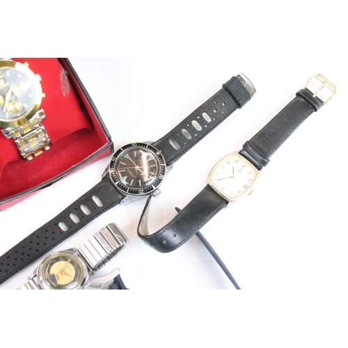 363 - A collection of vintage and contemporary ladies and gents wristwatches to include Maurice Lacroix An... 