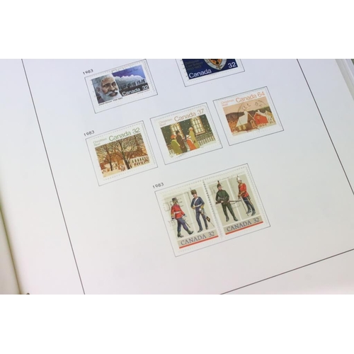 385 - Collection of British Commonwealth stamps contained within five Davo albums, to include 2 x New Zeal... 