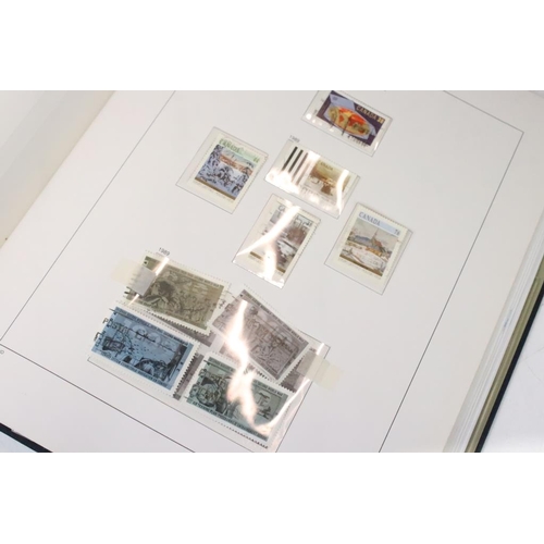 385 - Collection of British Commonwealth stamps contained within five Davo albums, to include 2 x New Zeal... 