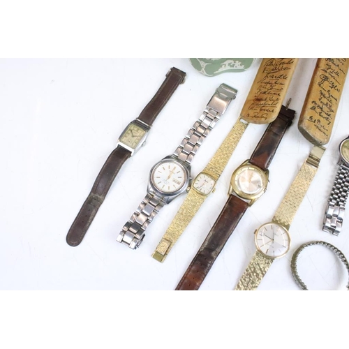 369 - Mixed collectables to include a quantity of ladies & gents watches (featuring Seiko Kinetic Water Re... 