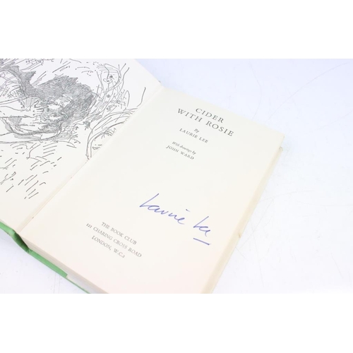 376 - Cider With Rosie by Laurie Lee, published in 1959 by The Book Club. Signed to the title page. Hard b... 