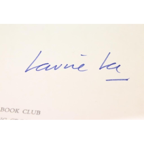 376 - Cider With Rosie by Laurie Lee, published in 1959 by The Book Club. Signed to the title page. Hard b... 