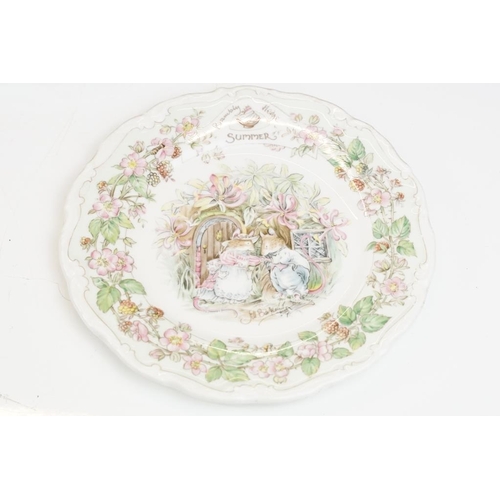 109 - Four Royal Albert 'The Wind in the Willows' plates to include The Picnic, Portly's Return, Autumn in... 