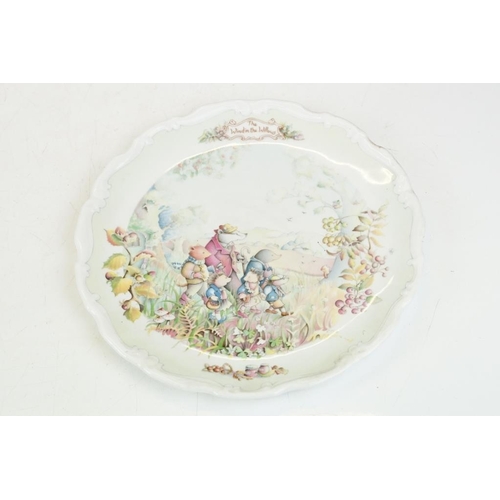 109 - Four Royal Albert 'The Wind in the Willows' plates to include The Picnic, Portly's Return, Autumn in... 