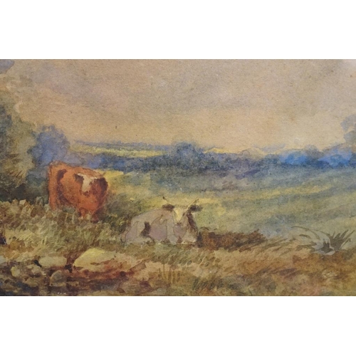 471 - David Cox (1753 - 1859), Near Wrotham, watercolour, gilt framed, signed lower left and dated 1852, g... 