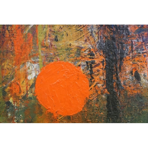 474 - Mayfare-Brook, Acrylic on Board Abstract Shades of Colour (gallery exhibited) 36.5cm x 41cm