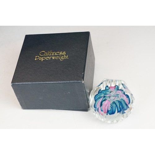 48 - Six boxed Caithness ltd edn glass paperweights with certificates, to include Masquerade (no. 68 of 7... 