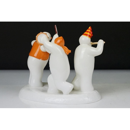 49 - Two boxed Coalport Characters ' The Snowman ' ltd edn porcelain figure groups with certificates, to ... 