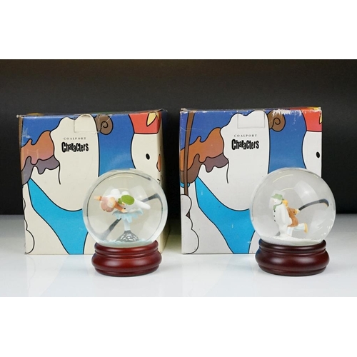 52 - Two boxed Coalport Characters ' The Snowman ' snow globes to include ' The Adventure Begins ' and ' ... 