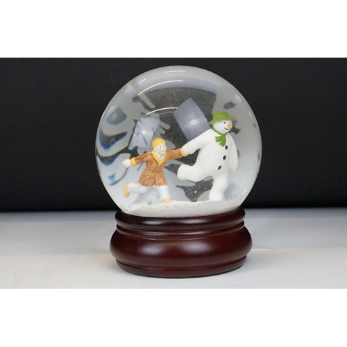 52 - Two boxed Coalport Characters ' The Snowman ' snow globes to include ' The Adventure Begins ' and ' ... 