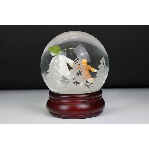 52 - Two boxed Coalport Characters ' The Snowman ' snow globes to include ' The Adventure Begins ' and ' ... 