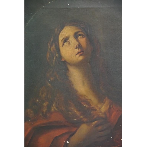 487 - Continental School, Mary Magdalene, oil on canvas, 61 x 51cm