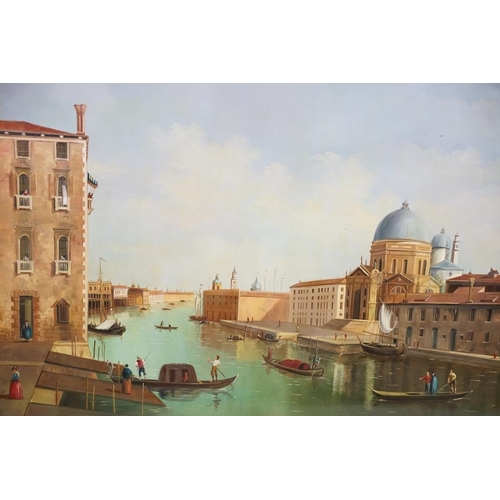 490 - Continental School, Venice scene, oil, 45 x 60cm, gilt framed