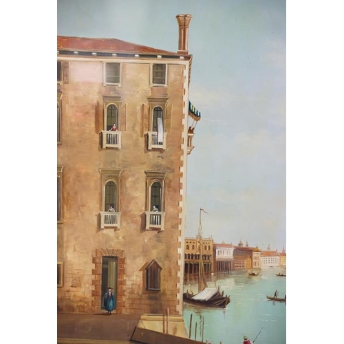 490 - Continental School, Venice scene, oil, 45 x 60cm, gilt framed