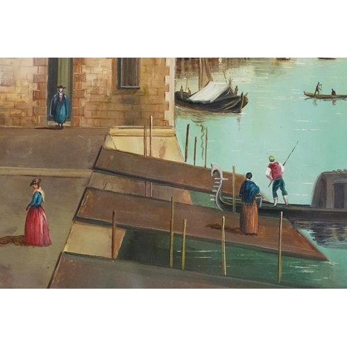 490 - Continental School, Venice scene, oil, 45 x 60cm, gilt framed