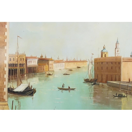 490 - Continental School, Venice scene, oil, 45 x 60cm, gilt framed