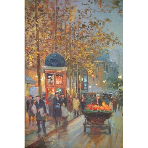 492 - Edouard Leon Cortés (1882 - 1969), Place de la république, oil on canvas, signed lower right, 25 x 4... 