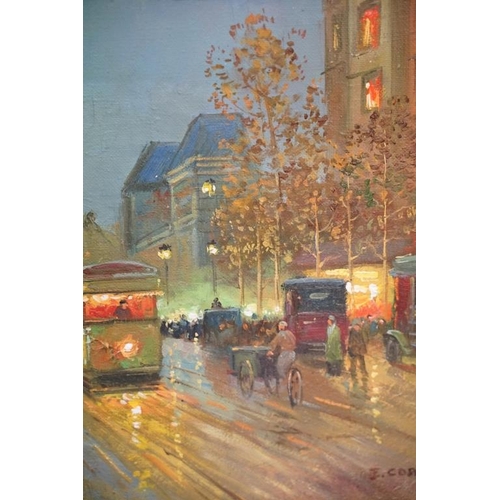 492 - Edouard Leon Cortés (1882 - 1969), Place de la république, oil on canvas, signed lower right, 25 x 4... 