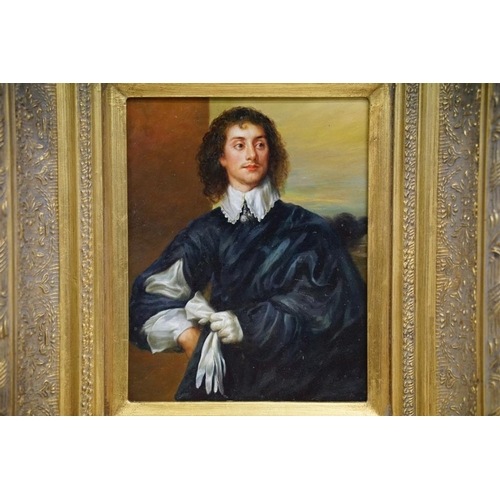 503 - Gilt Framed Oil on Panel Portrait of Sir Thomas Hanmer (Speaker of the House of Commons 1714-1715), ... 