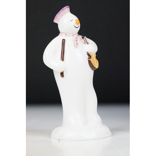 80 - For boxed Coalport Characters ' The Snowman ' porcelain figures to include The Mohican (SMGW42), Top... 