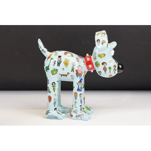 87 - Four Aardman / W&G Ltd Wallace & Gromit ' Gromit Unleashed ' figures to include Butterfly, Collarful... 