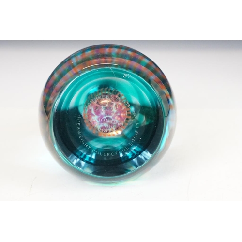 88 - Four boxed Caithness glass paperweights to include three ltd edn examples, featuring Autumn Illusion... 