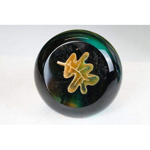 88 - Four boxed Caithness glass paperweights to include three ltd edn examples, featuring Autumn Illusion... 