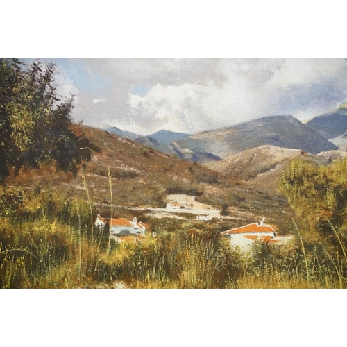 512 - Peter Thorn (b.1936), Malaga scene, oil on canvas, signed lower right and dated '90, 45 x 54.5cm, gi... 