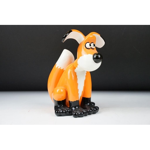 9 - Five Aardman / W&G Ltd Wallace & Gromit 'Gromit Unleashed' seated figures to include Merry-Go Gromit... 