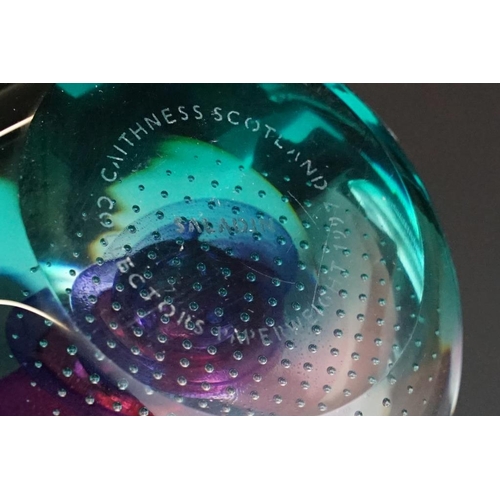 93 - Four boxed Caithness glass paperweights, to include three ltd edn examples with certificates, featur... 