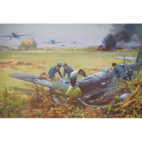 452 - Frank Wootton - ' Aldertag 15 August 1940 ' ltd edn colour print, commemorating the 50th anniversary... 