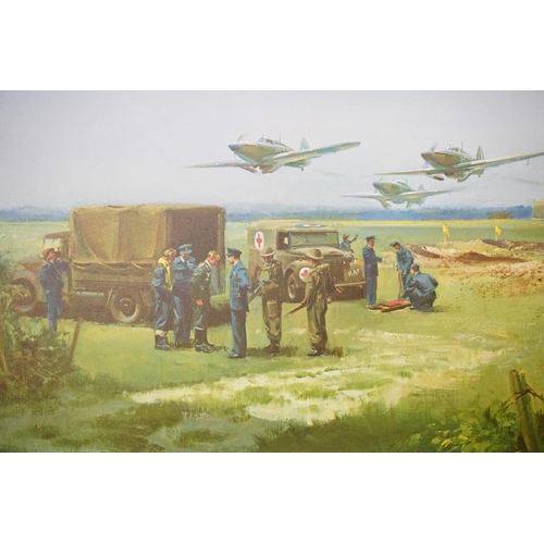 452 - Frank Wootton - ' Aldertag 15 August 1940 ' ltd edn colour print, commemorating the 50th anniversary... 