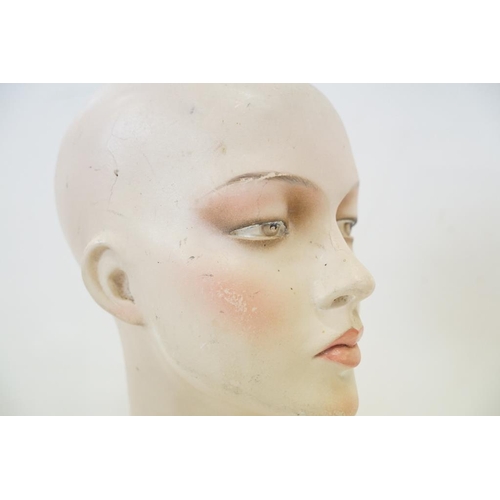 419 - Mid 20th Century ' Adel Rootstein ' shop display female mannequin bust, approx 55cm high