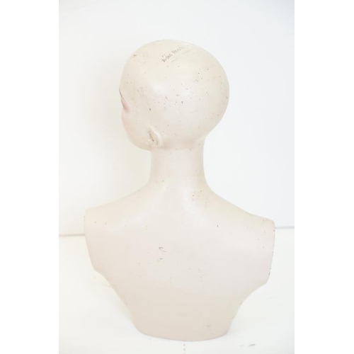 419 - Mid 20th Century ' Adel Rootstein ' shop display female mannequin bust, approx 55cm high