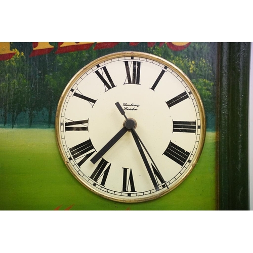 531 - St Matthews Golf Club ' Members Only Gold Medal ' painted wooden wall clock, with relief decoration ... 