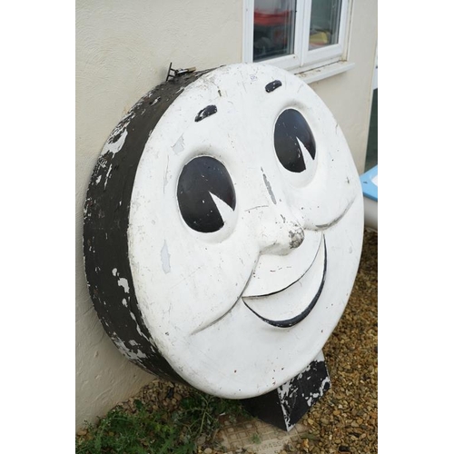 539A - Large painted fibreglass steam train headboard / smoke box cover in the form of Thomas The Tank Engi... 