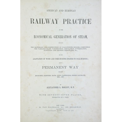 391 - Book - ' American And European Railway Practice In The Economical Generation Of Steam ', Alexander L... 