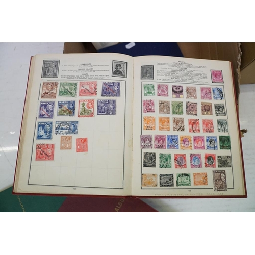 395 - Collection of British, World and Commonwealth stamps contained within 11 albums, featuring mint exam... 