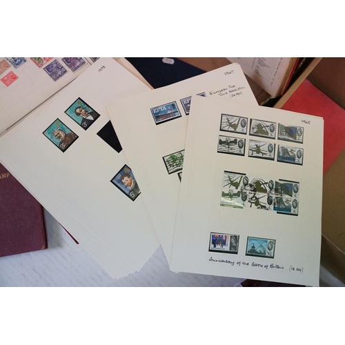 395 - Collection of British, World and Commonwealth stamps contained within 11 albums, featuring mint exam... 