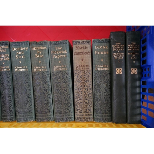 396 - Collection of books by Charles Dickens, mainly The Fireside Dickens, Fireside Editions and a collect... 