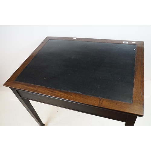 599 - Late 19th / Early 20th century Mahogany Side Table or Desk with black leather inset writing surface ... 