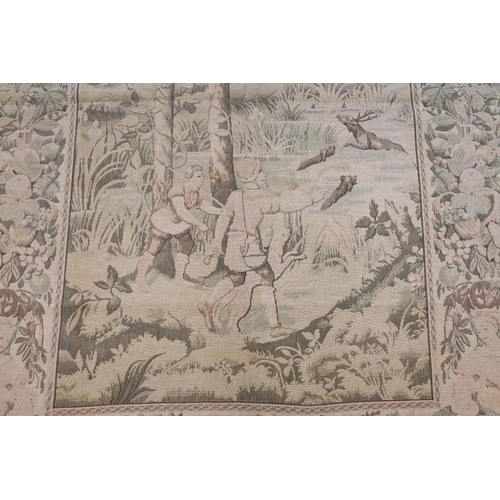 620 - Machine Tapestry Flemish style Panel depicting a Hunting Scene, 219cm x 148cm