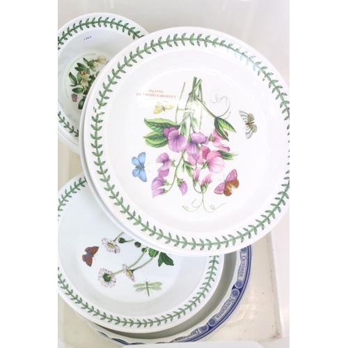 161 - Portmeirion ' The Botanic Garden 'dinnerware / ceramics to include 6 dinner plates, 6 soup bowls, 6 ... 