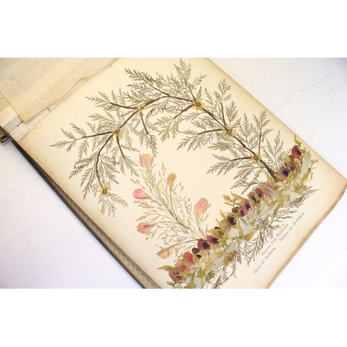 212 - Early 20th century Jerusalem olive wood book containing ' photographs and flowers of the hl. land ',... 