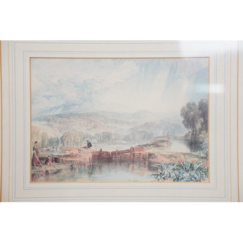 461A - Collection of pictures, mostly colour prints, to include 6 x JMW Turner ' The Rivers Of England ' (w... 