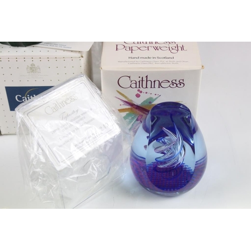 107 - Ten boxed Caithness glass paperweights to include Confusion Series No. 5 (ltd edn 1/1), Tapestry (lt... 